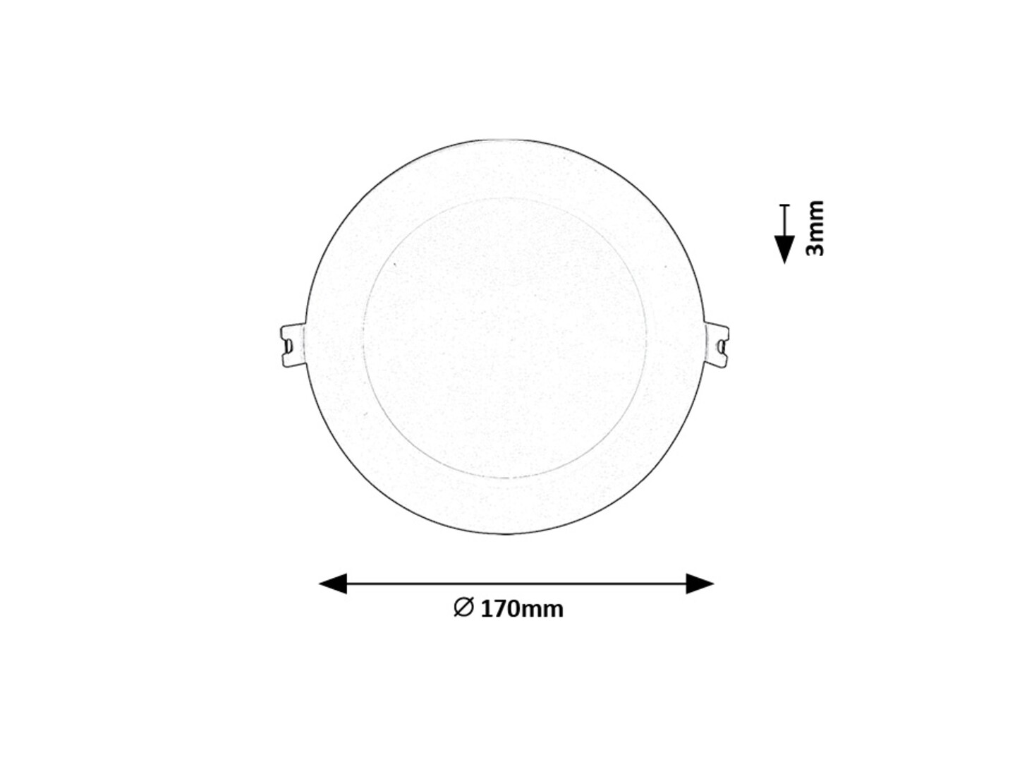 Spot incastrat slim fix Rabalux Shaun2 LED 12W 820lm 4000 plastic white stil minimal 230V, 50Hz IP20 71234 [6]