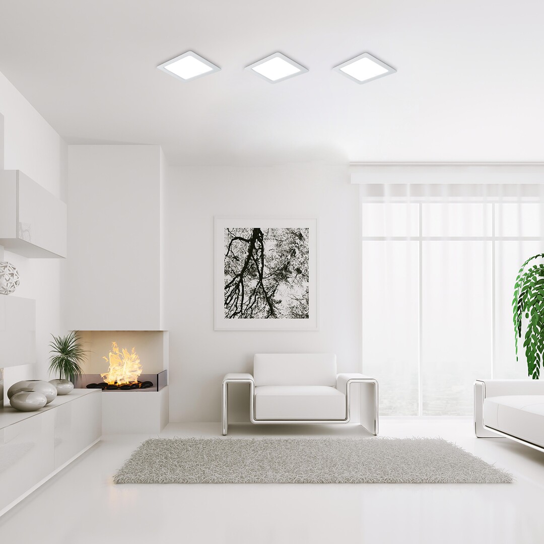 Spot incastrat slim fix Rabalux Shaun2 LED 3W 230lm 4000 plastic white stil minimal 230V, 50Hz IP20 71236 [7]