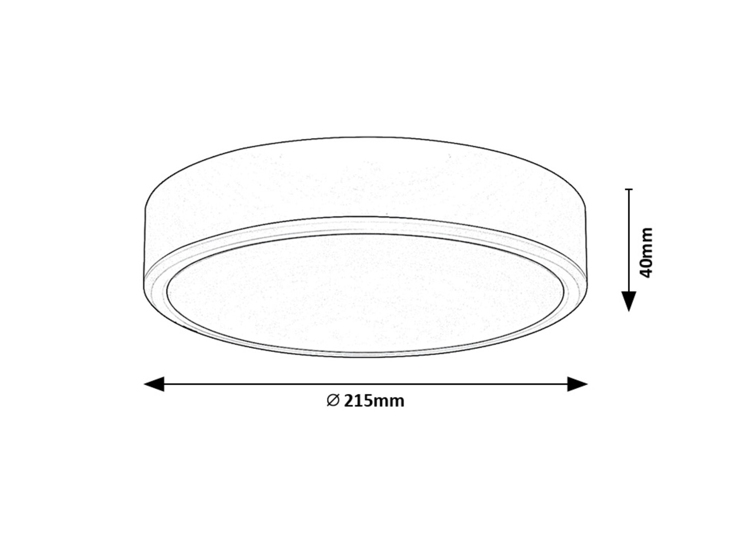 Plafoniera  Rabalux Lauri LED 22W 2300lm 3000, 4000, 6000 plastic white stil minimal 230V, 50Hz IP20 71244 [1]