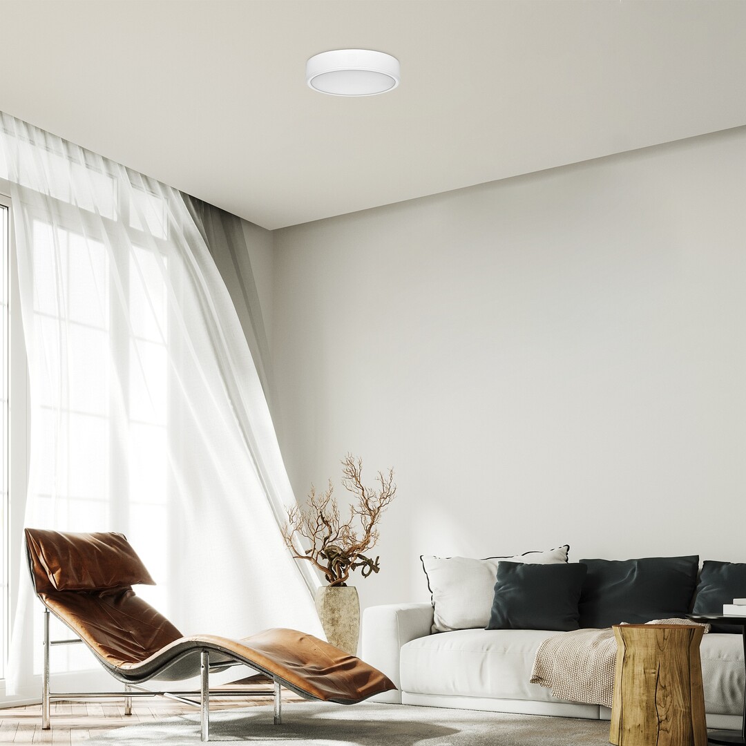 Plafoniera  Rabalux Lauri LED 22W 2300lm 3000, 4000, 6000 plastic white stil minimal 230V, 50Hz IP20 71244 [4]