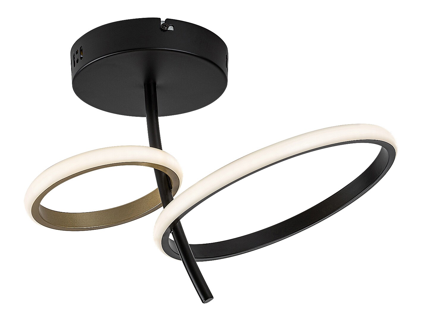 ILUMINAT - Plafoniera Rabalux Emilion LED 24W 1450lm 4000 metal black gold stil modern 230V, 50Hz IP20 71296