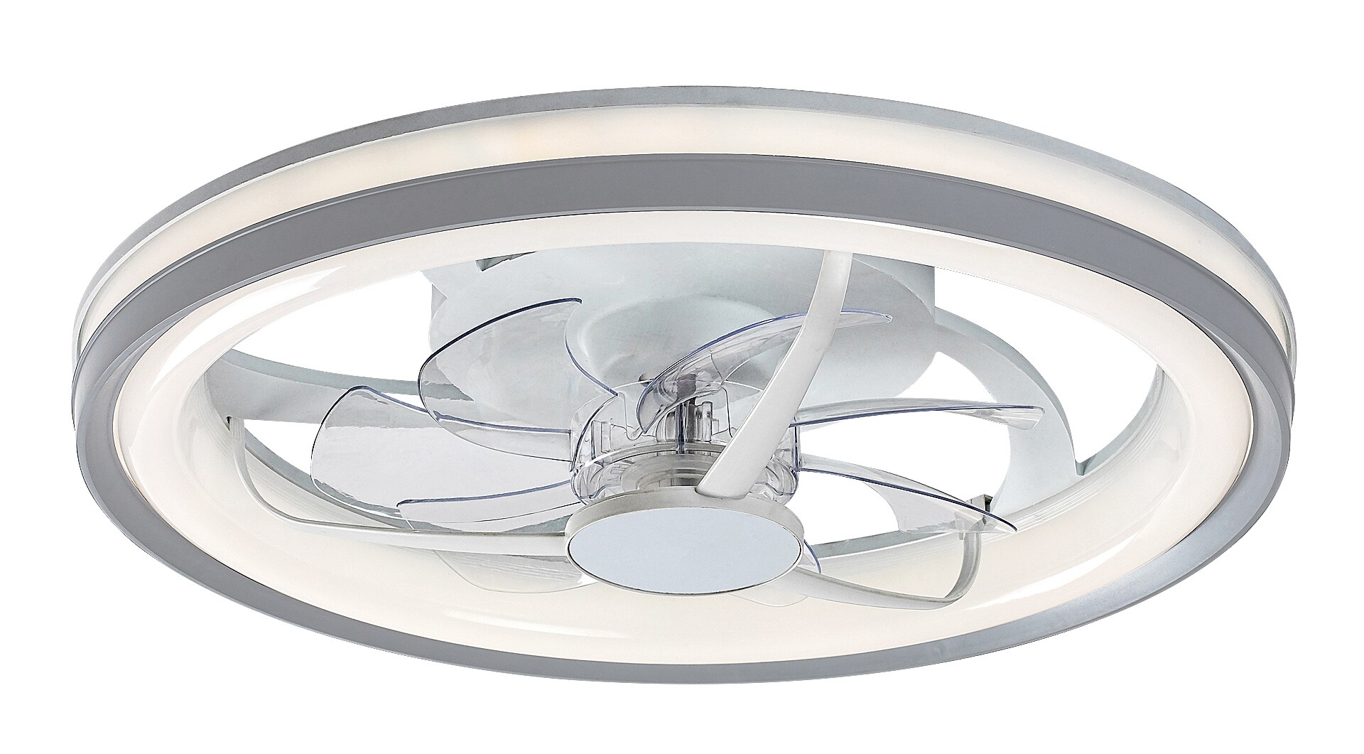 Ventilatore - Ventilator Rabalux Fanricius LED 40W 2200lm 3000, 4000, 6000 plastic silver stil funcțional 230V, 50Hz IP20 71335