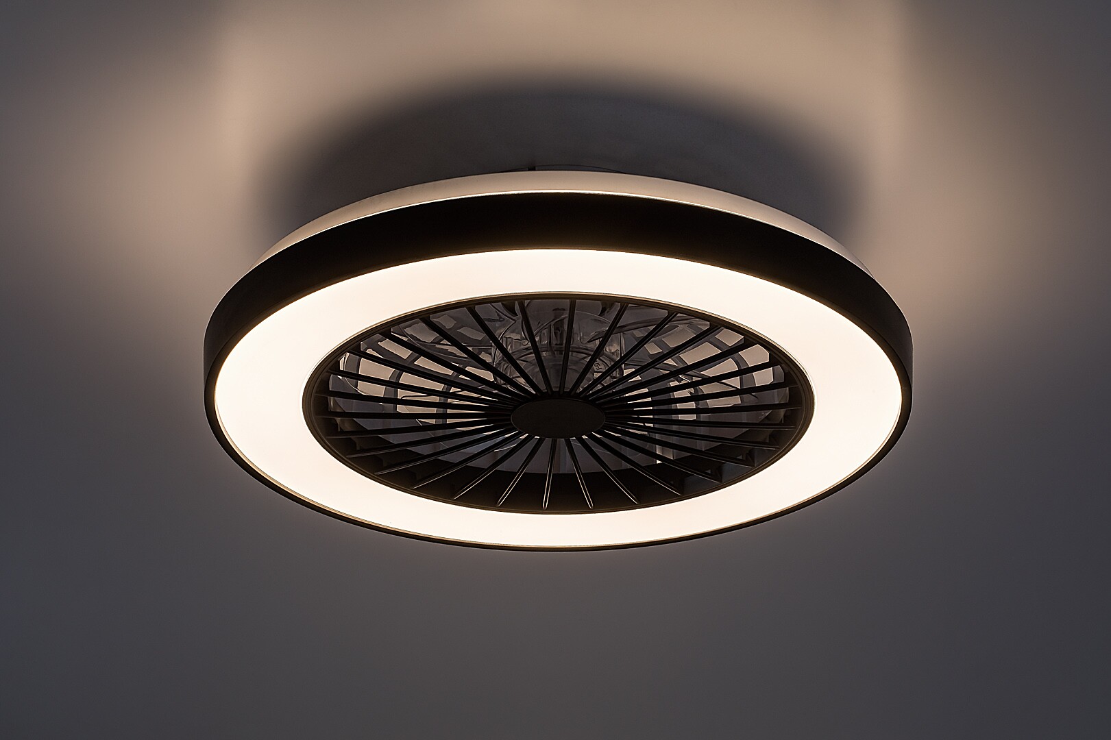 Ventilator Rabalux Dalfon2 LED 40W 2200lm 3000, 4000, 6000 plastic black stil funcțional 230V, 50Hz IP20 71336 [2]