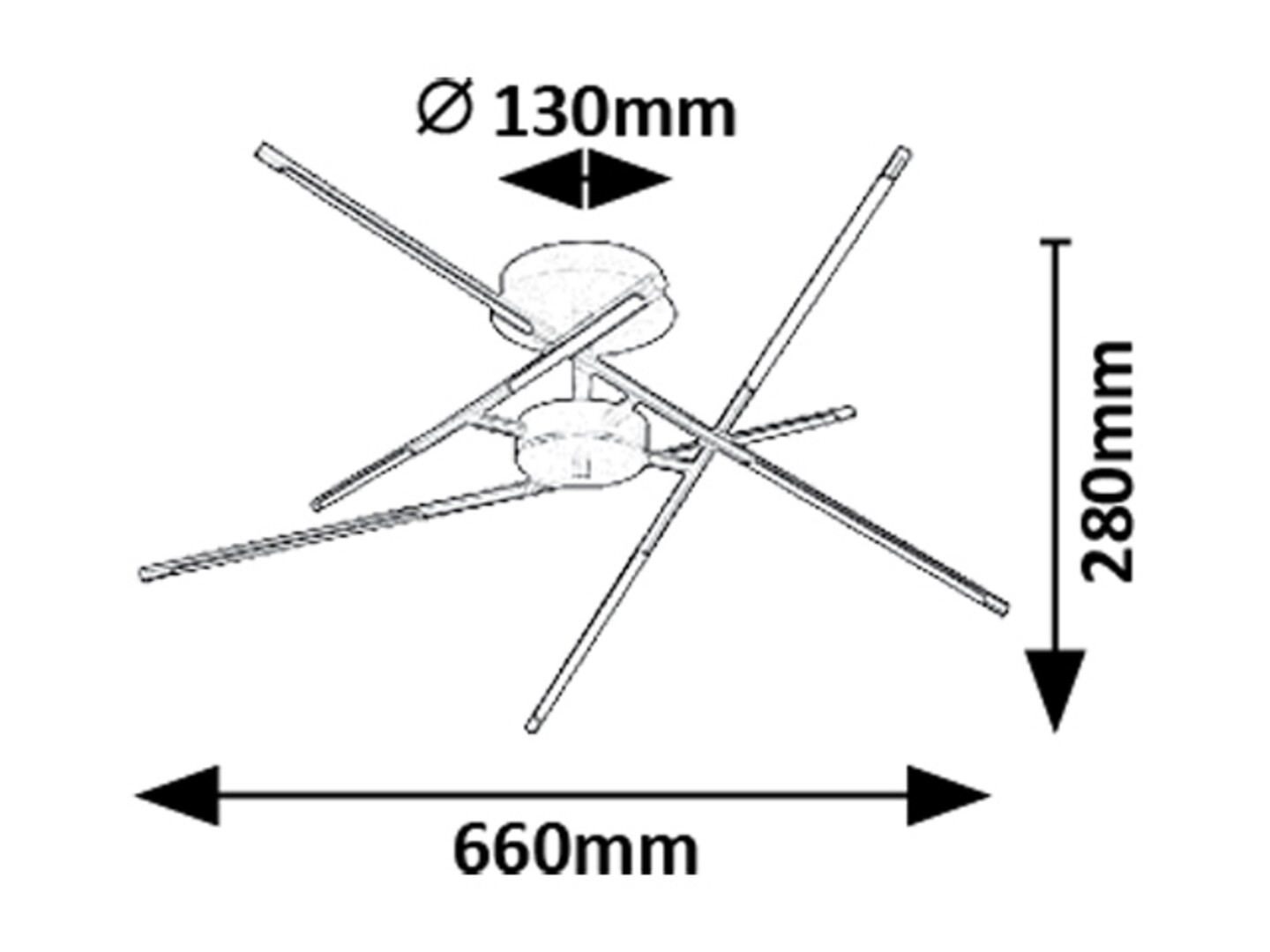 Plafoniera Rabalux Henli2 LED 40W 2800lm 3000K metal plastic negru alb IP20 [9]