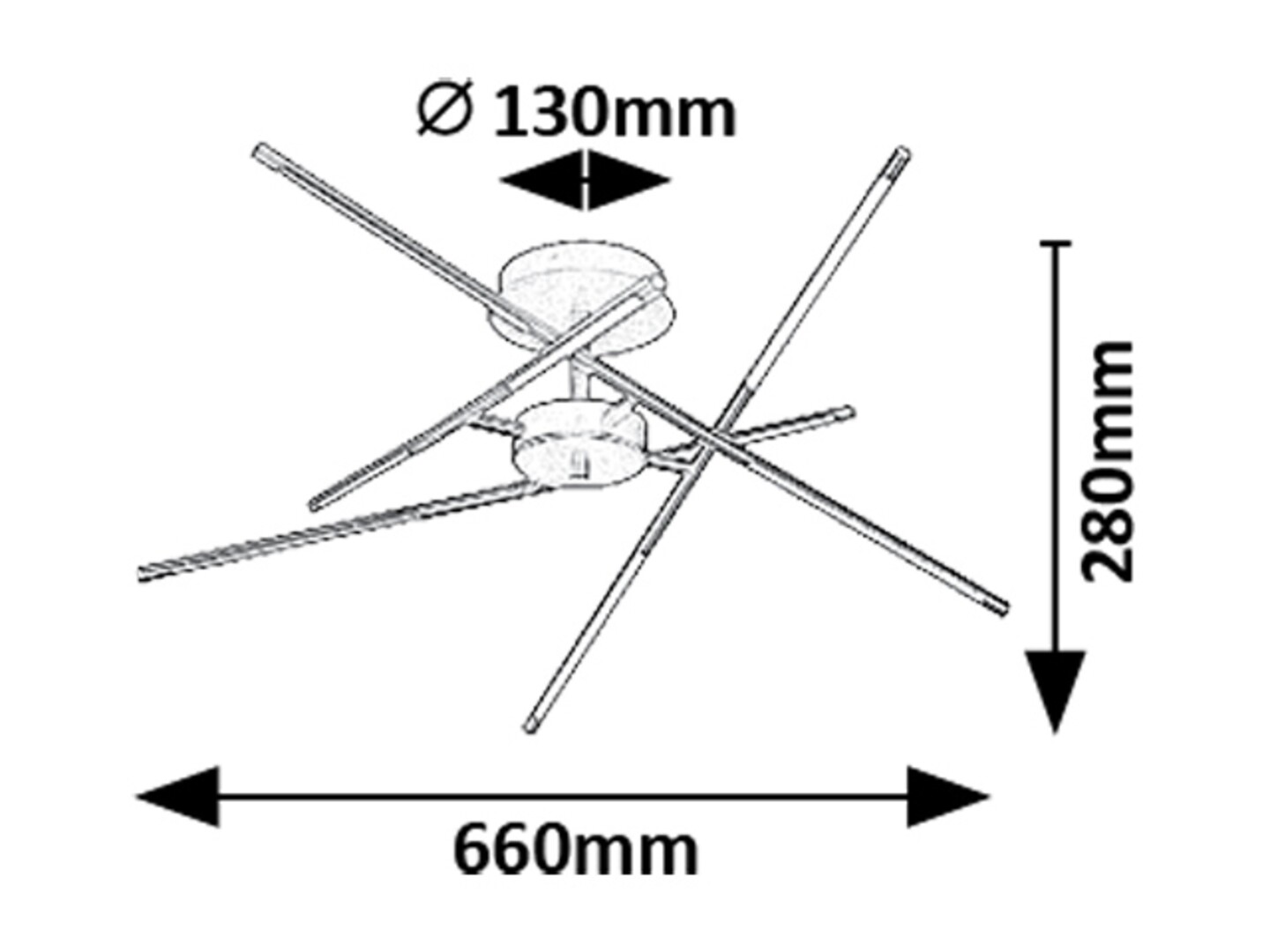 Plafoniera Rabalux Henli2 LED 40W 2800lm 3000K metal plastic auriu alb IP20 [8]