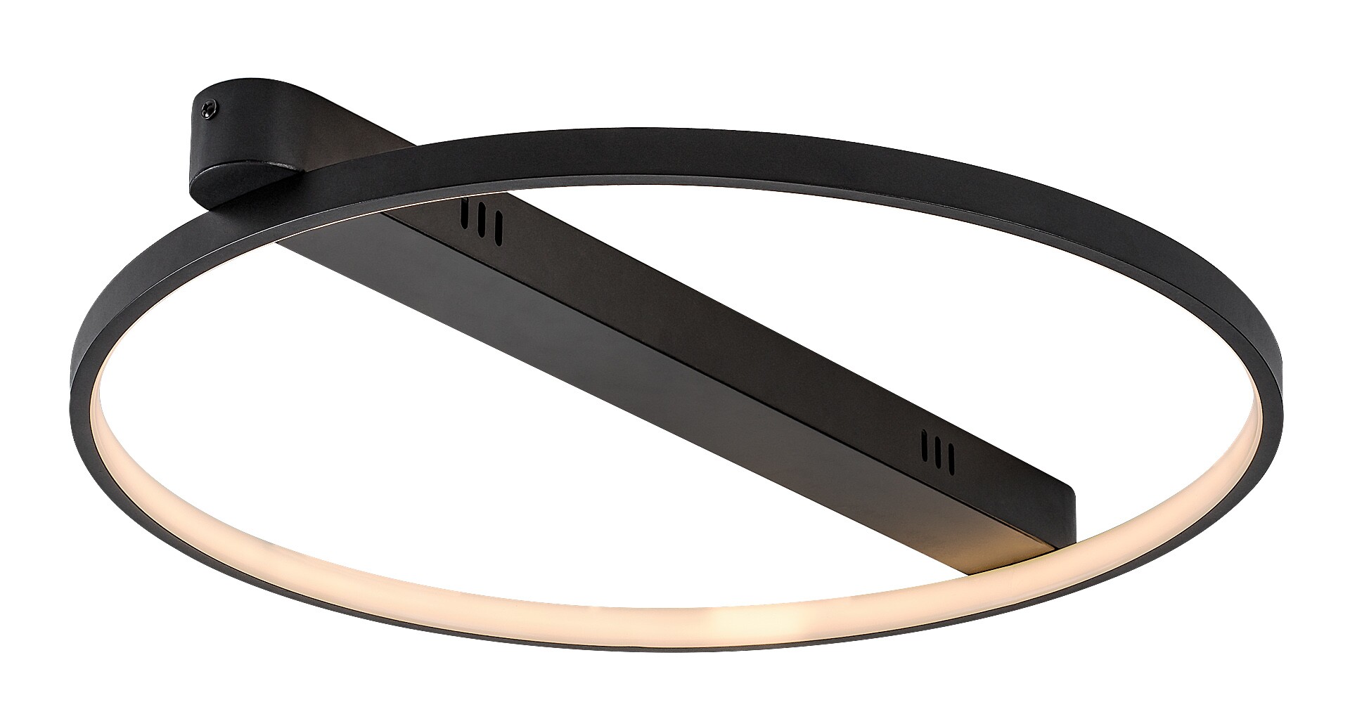 Plafoniere - Plafoniera Rabalux Beliza LED 45W 3200lm 3000K metal silicon negru alb IP20