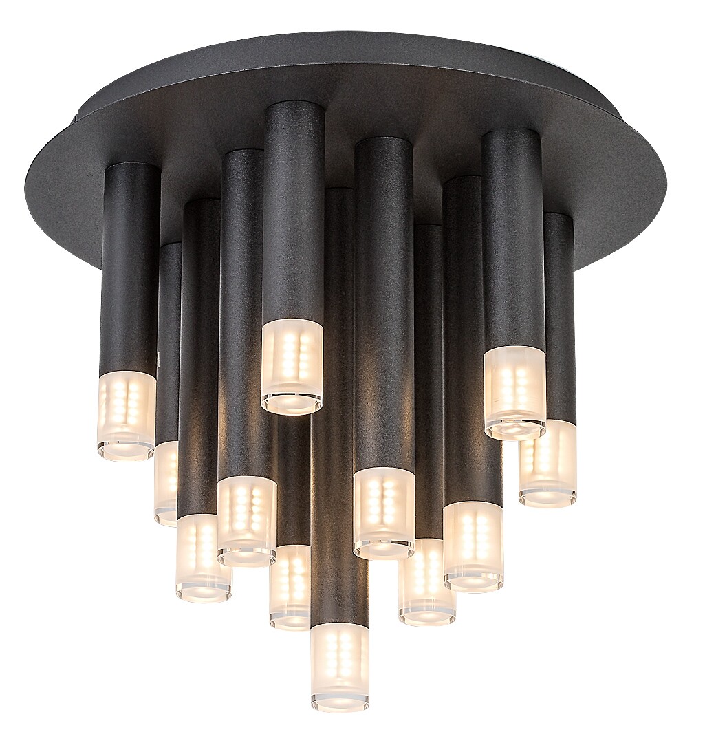 Plafoniere - Plafoniera Rabalux Ramira G9 13x MAX 5 metal acril negru IP20