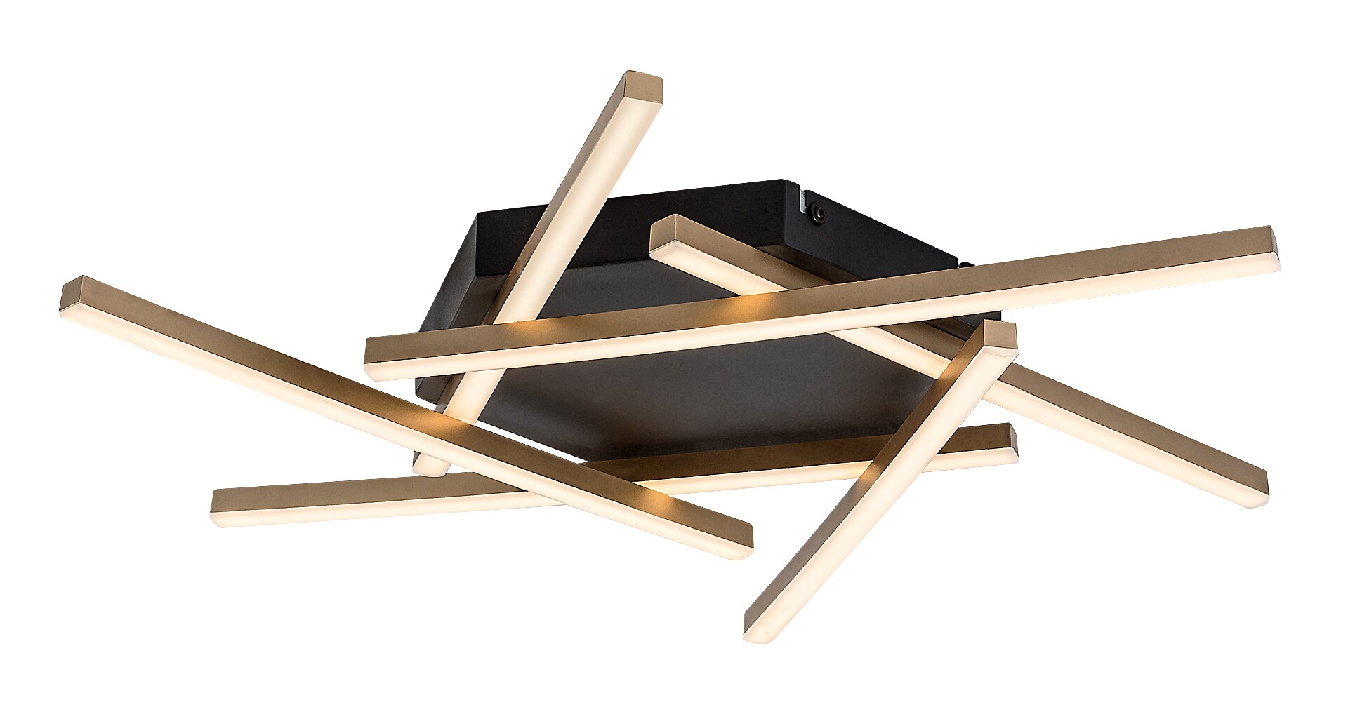 ILUMINAT - Plafoniera Rabalux Severine LED 40W 2060lm 3000 metal black gold stil modern 230V, 50Hz IP20 71365