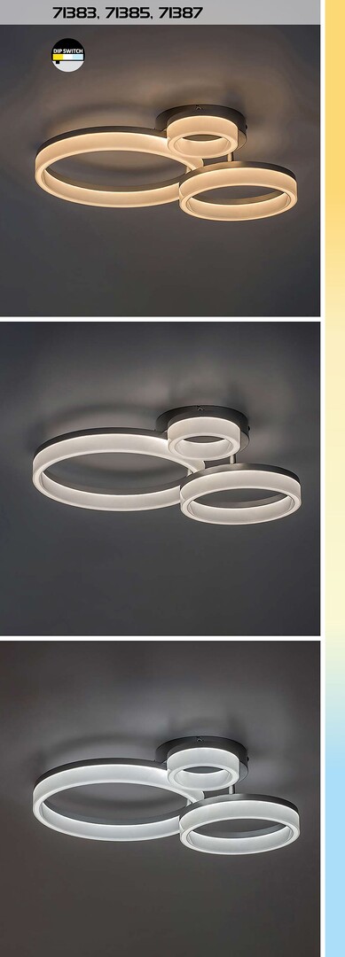 Plafoniera Rabalux Amilia LED 24W 2400lm 3000, 4000, 6500 metal gold stil modern 230V, 50Hz IP20 71383 [7]