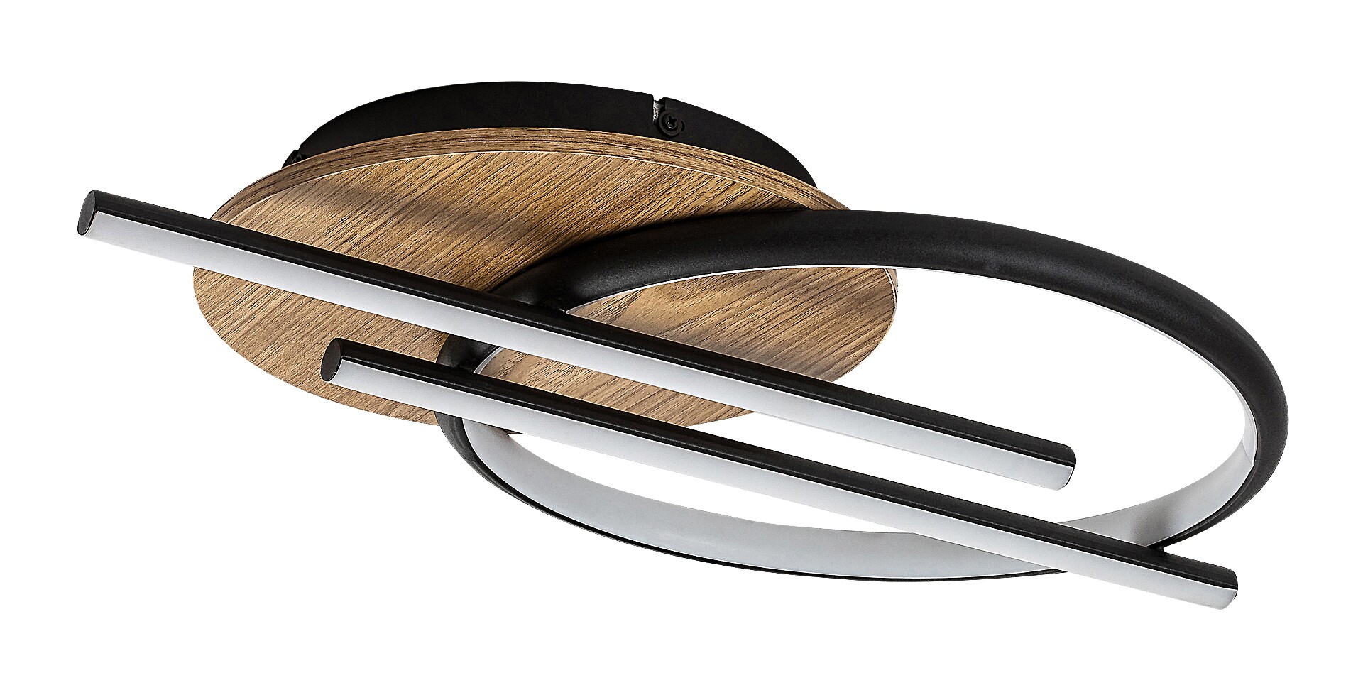 Plafoniera Rabalux Arash LED 40W 2200lm 3000, 4000, 6500 metal/ lemn black stil modern 230V, 50Hz IP20 71404 [1]