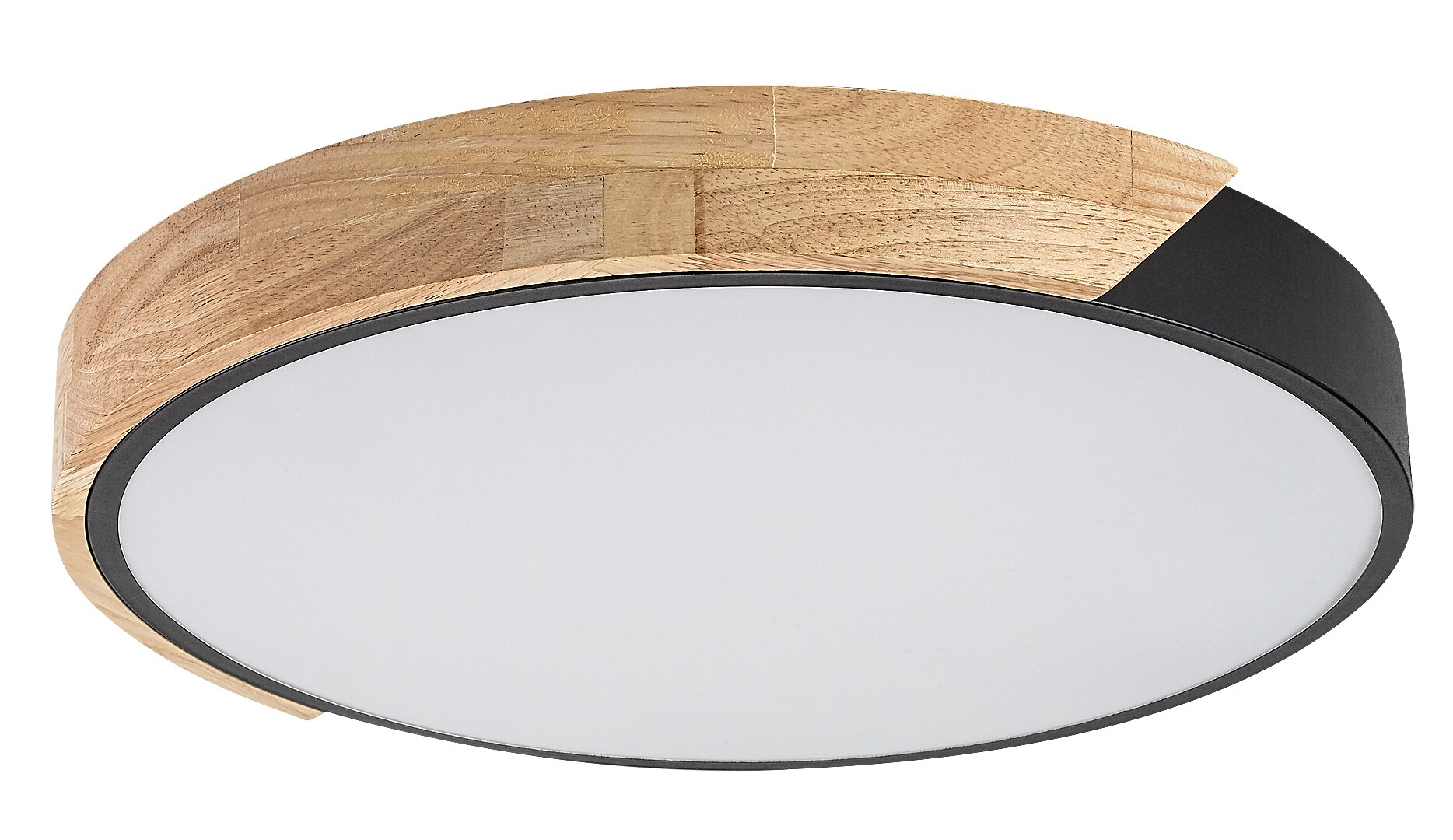Plafoniera Rabalux Maple2 LED 24W 1900lm 4000 metal/ lemn mat black stil scandinav 230V, 50Hz IP20 71416 [1]