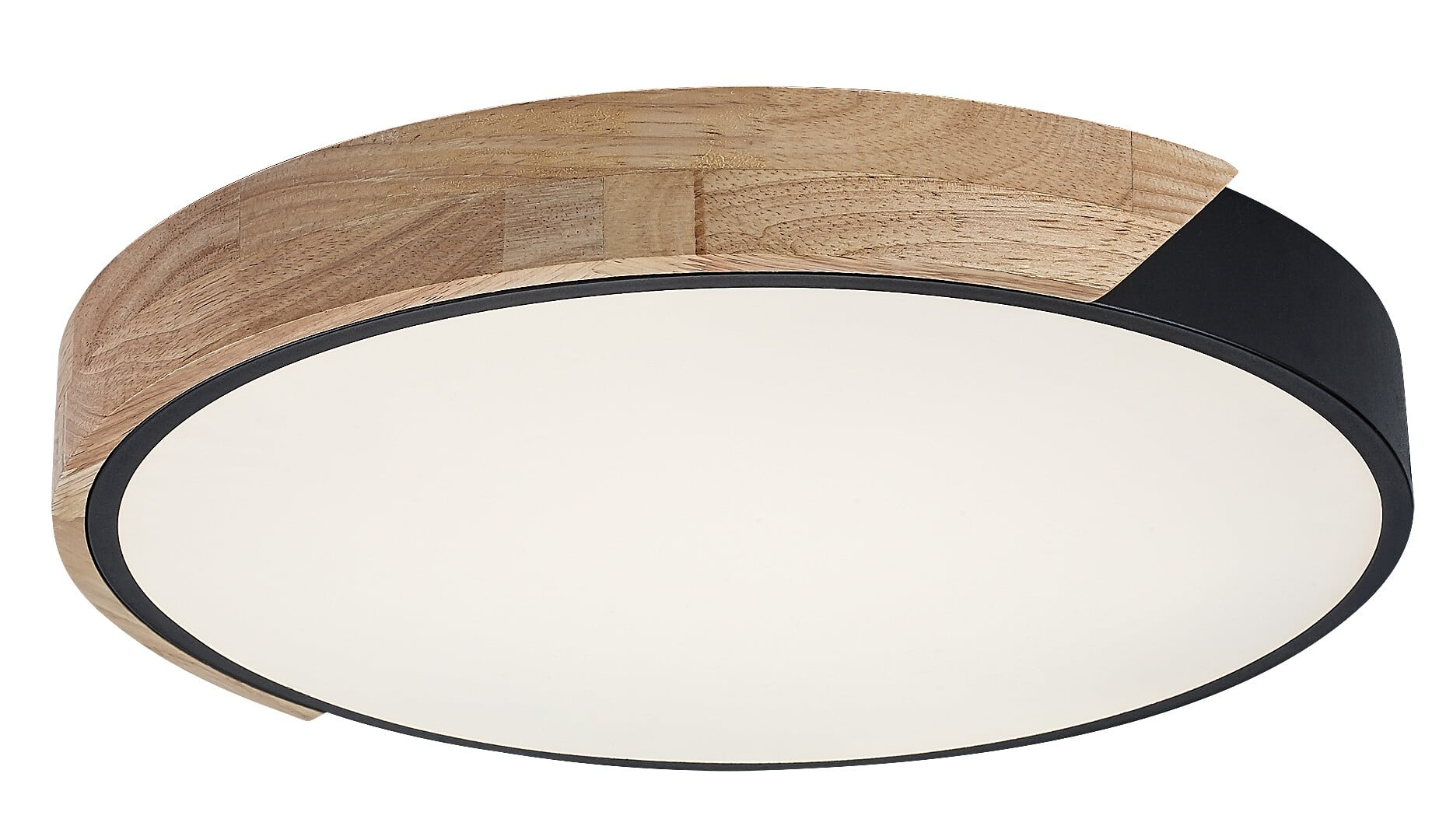 ILUMINAT - Plafoniera Rabalux Maple2 LED 24W 1900lm 4000 metal/ lemn mat black stil scandinav 230V, 50Hz IP20 71416