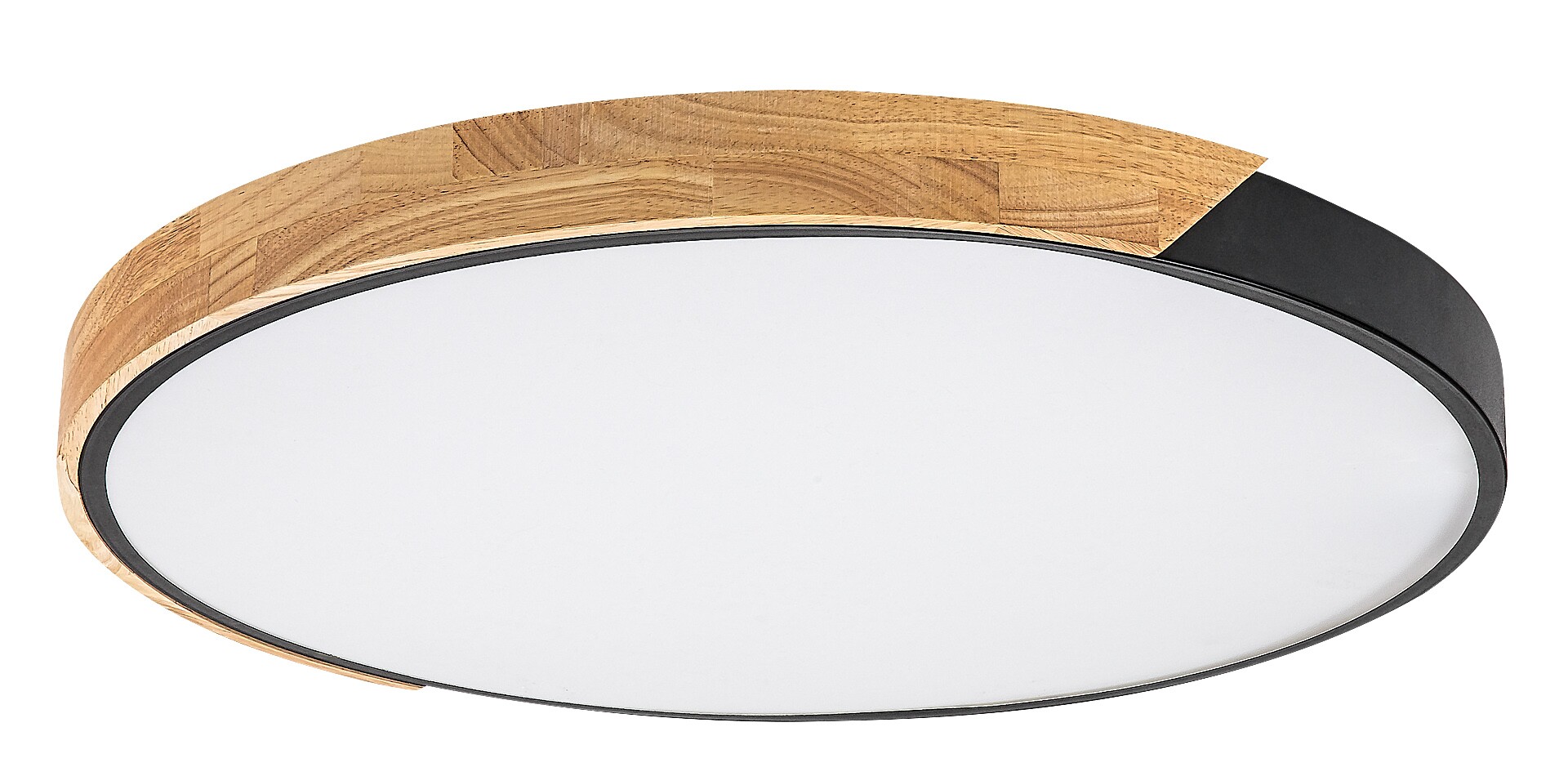 Plafoniera Rabalux Maple2 LED 42W 3700lm 3000, 4000, 6500 metal/ lemn mat black stil scandinav 230V, 50Hz IP20 71418 [1]