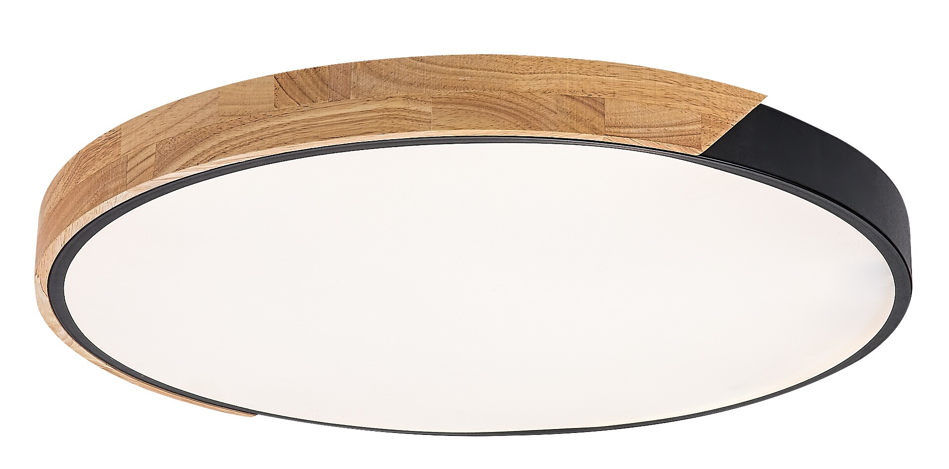 ILUMINAT - Plafoniera Rabalux Maple2 LED 42W 3700lm 3000, 4000, 6500 metal/ lemn mat black stil scandinav 230V, 50Hz IP20 71418