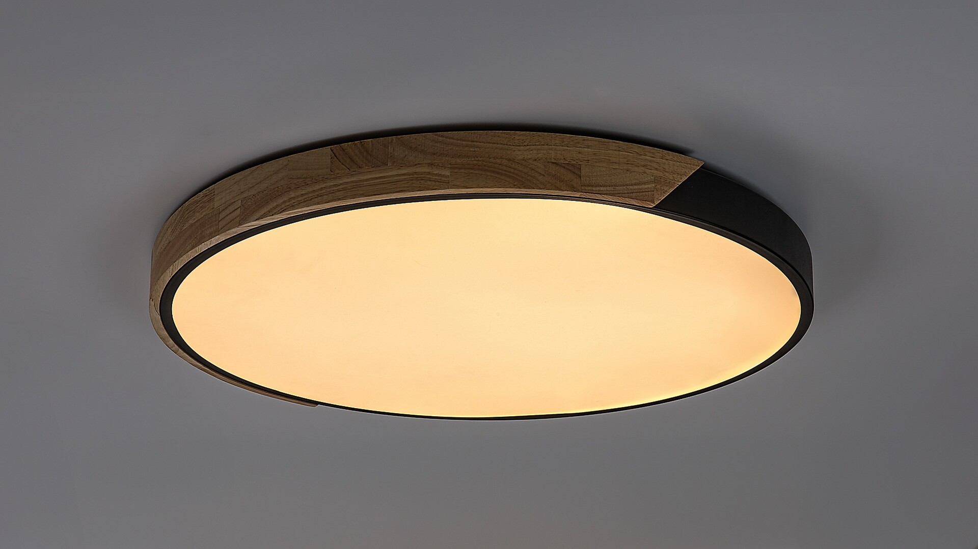 Plafoniera Rabalux Maple2 LED 42W 3700lm 3000, 4000, 6500 metal/ lemn mat black stil scandinav 230V, 50Hz IP20 71418 [2]