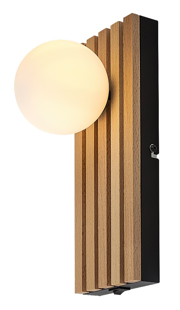 ILUMINAT - Aplica Rabalux Noxelle G9 G9 1x MAX 5W   lemn mat black wood stil scandinav 230V, 50Hz IP20 71421