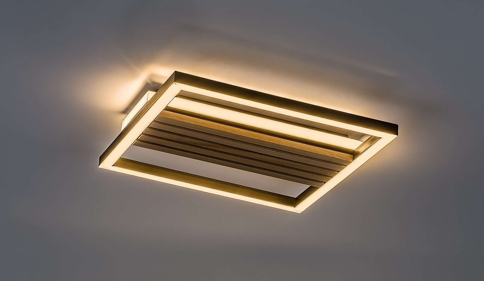 Plafoniera Rabalux Noxelle LED 26W 1360lm 3000, 4500, 6000 metal/ lemn mat black wood stil scandinav 230V, 50Hz IP20 71457 [2]