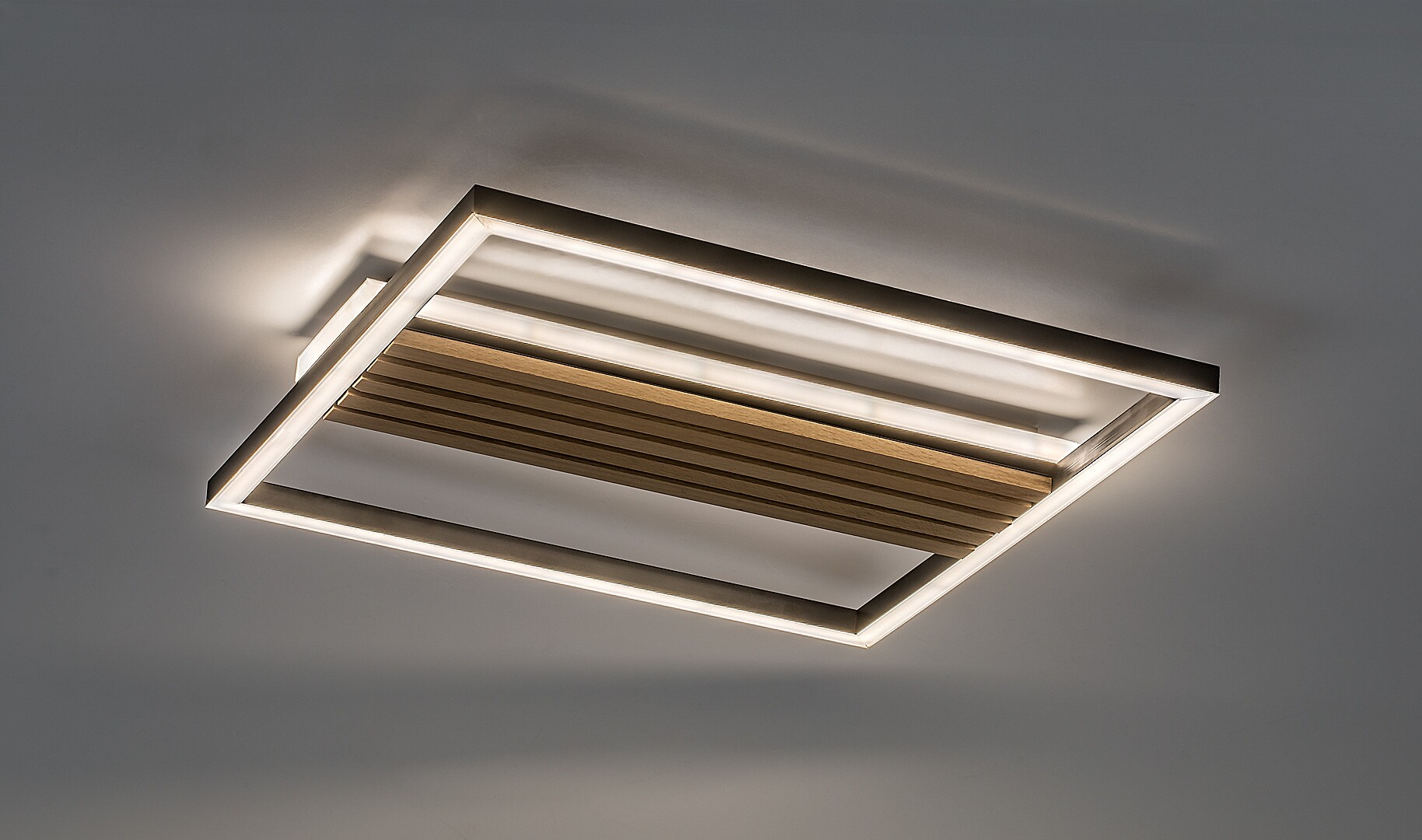 Plafoniera Rabalux Noxelle LED 30W 1800lm 3000, 4500, 6000 metal/ lemn mat black wood stil scandinav 230V, 50Hz IP20 71458 [3]