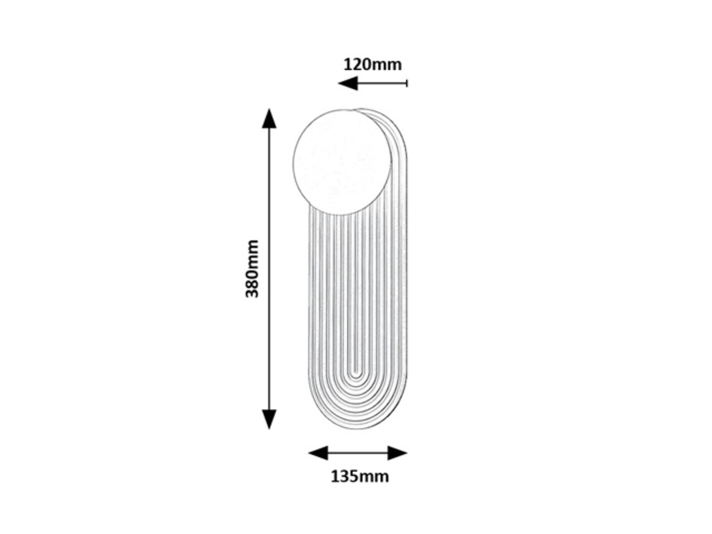 Aplica Rabalux Glowbells G9 G9 1x MAX 25W   metal gray beige stil contemporan 230V, 50Hz IP20 71459 [1]