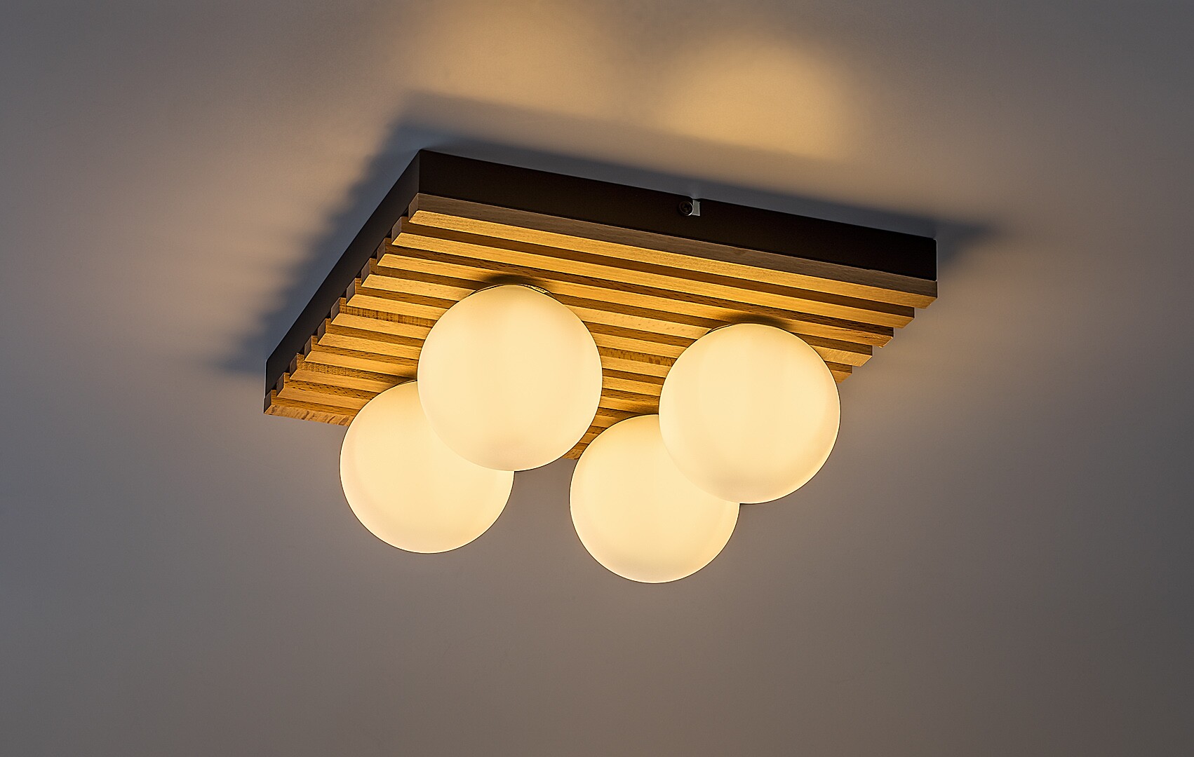 Plafoniera Rabalux Noxelle G9 G9 4x MAX 5W   lemn mat black wood stil scandinav 230V, 50Hz IP20 71462 [2]
