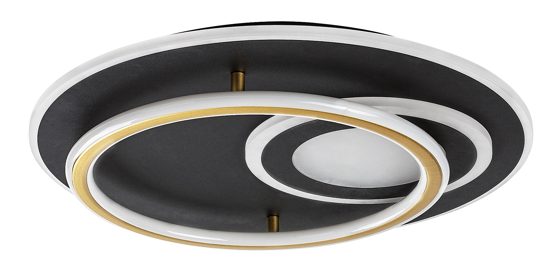 Plafoniera Rabalux Brantiel LED 60W 3000lm 3000-6000 metal/ acril black gold stil modern 230V, 50Hz IP20 71466 [1]