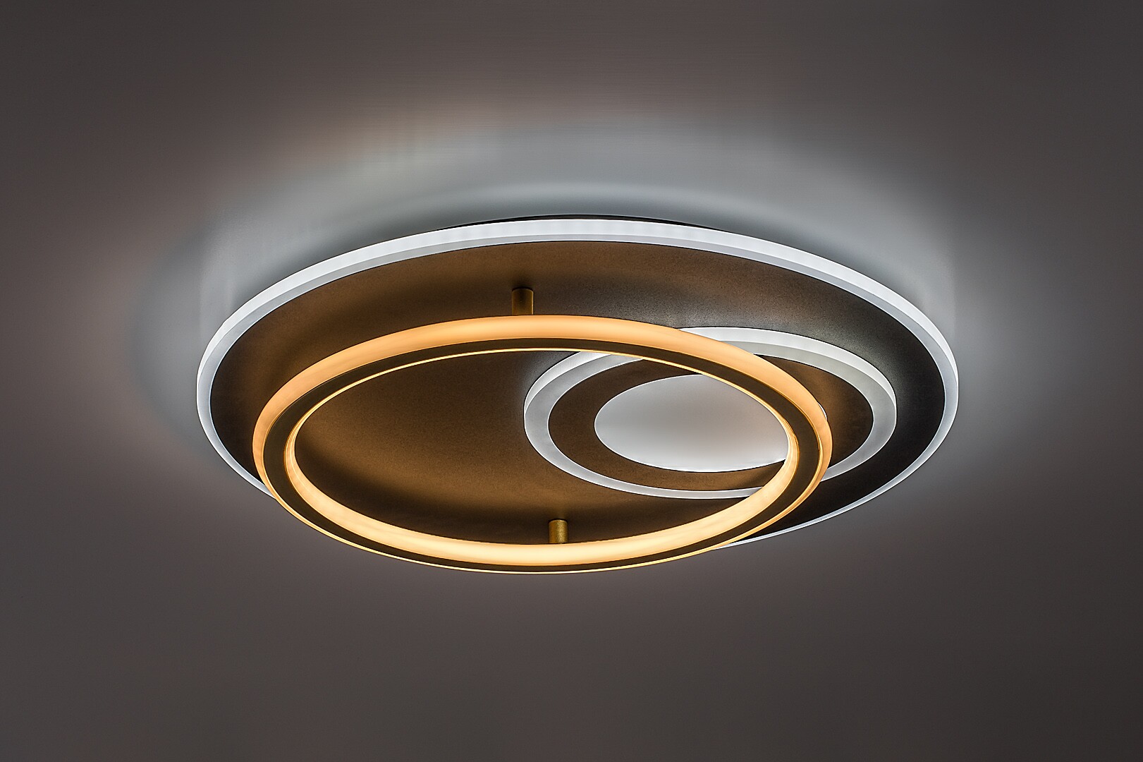 Plafoniera Rabalux Brantiel LED 60W 3000lm 3000-6000 metal/ acril black gold stil modern 230V, 50Hz IP20 71466 [2]