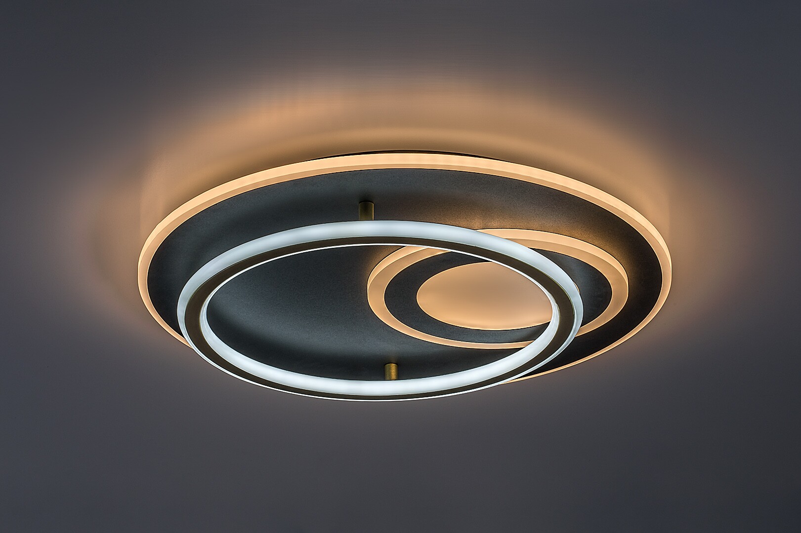Plafoniera Rabalux Brantiel LED 60W 3000lm 3000-6000 metal/ acril black gold stil modern 230V, 50Hz IP20 71466 [3]