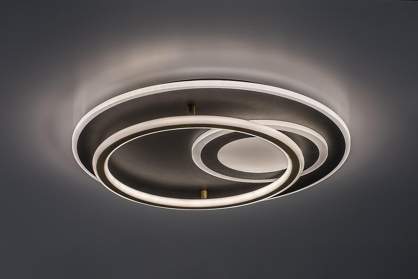 Plafoniera Rabalux Brantiel LED 60W 3000lm 3000-6000 metal/ acril black gold stil modern 230V, 50Hz IP20 71466 [4]