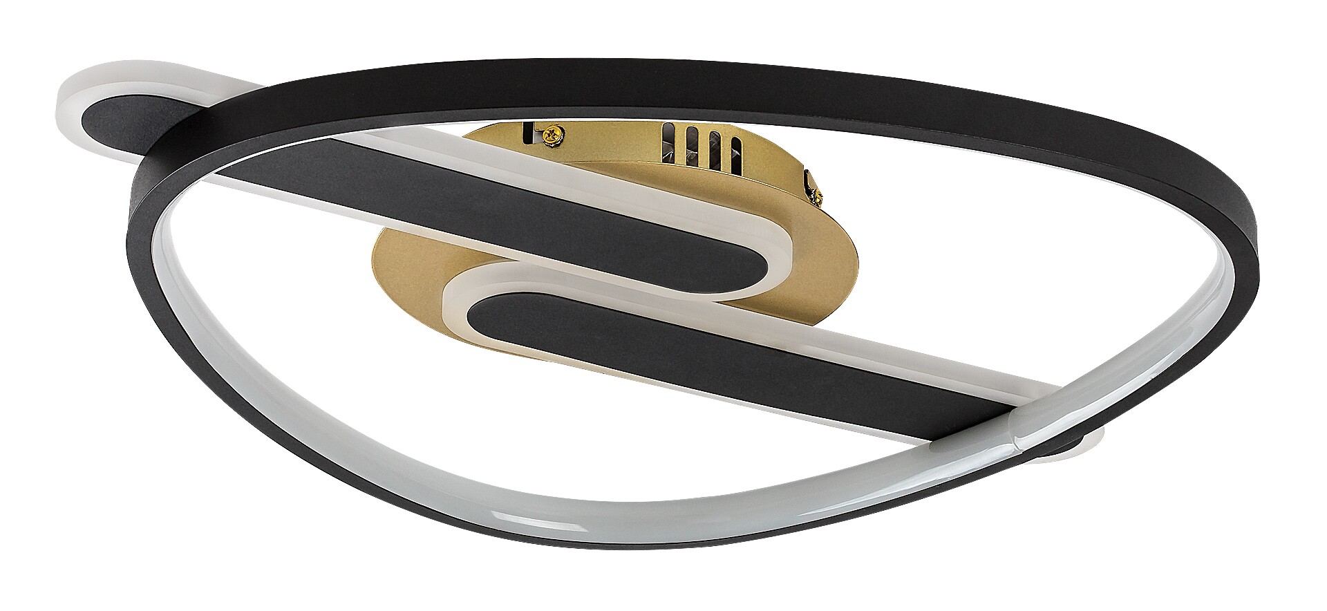 Plafoniera Rabalux Brantiel LED 60W 3000lm 3000-6000 metal/ acril black gold stil modern 230V, 50Hz IP20 71467 [1]