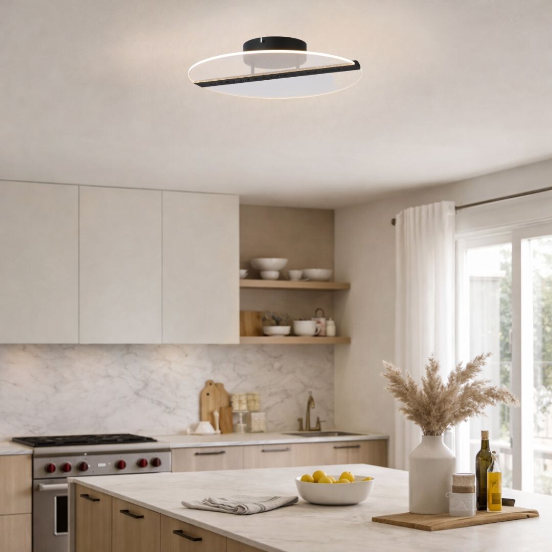 Plafoniera Rabalux Norael LED 20W 1410lm 3000 metal mat black stil contemporan 230V, 50Hz IP20 71483 [4]