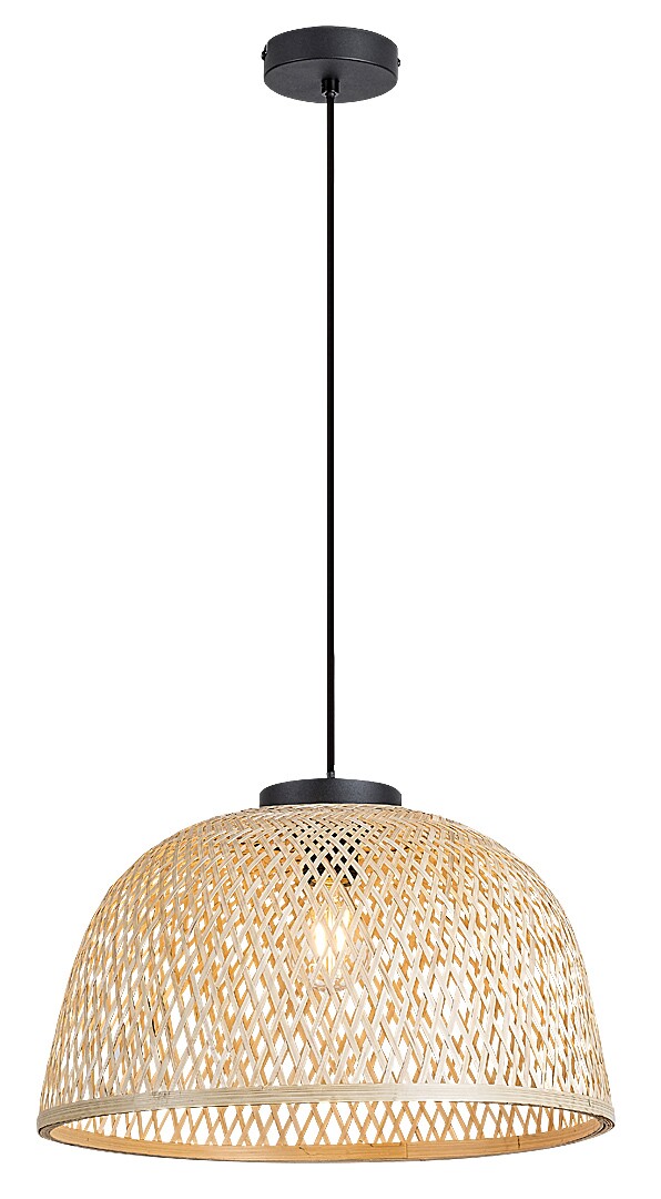 ILUMINAT - Lustra Rabalux Rattan E27 E27 1x MAX 25W   metal/ lemn black stil scandinav 230V, 50Hz IP20 72025