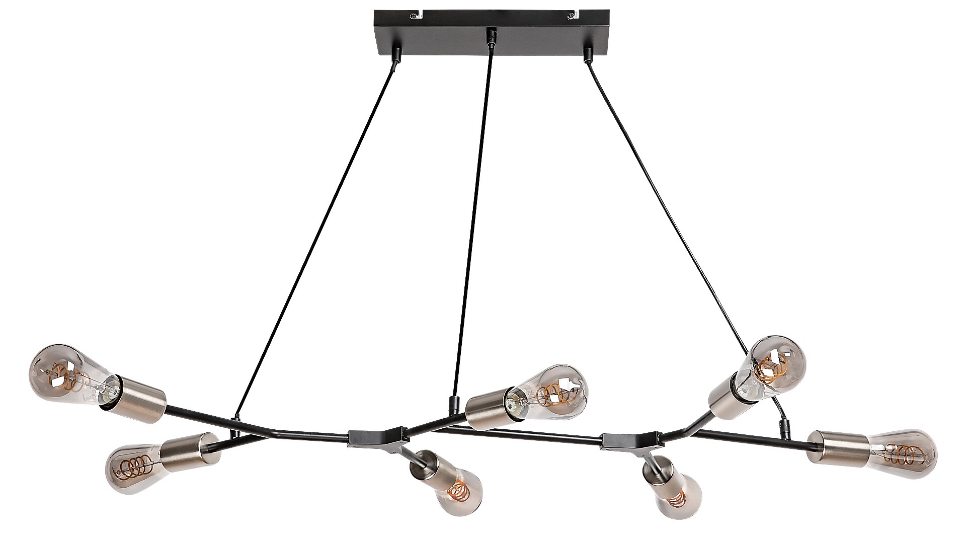 Lustra Rabalux Branwen E27 E27 7x MAX 25W   metal mat black stil industrial 230V, 50Hz IP20 72027 [0]