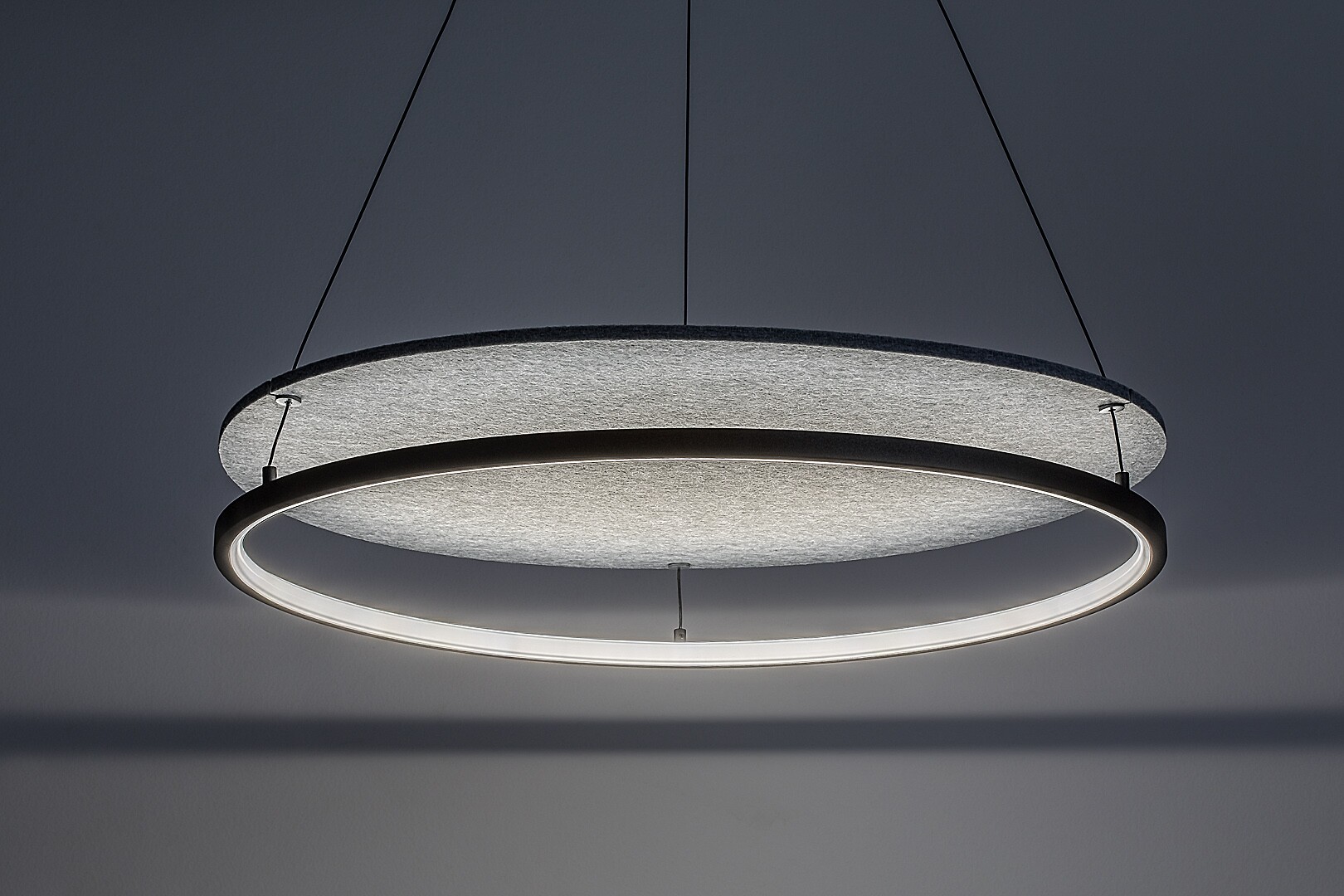 Lustra Rabalux Farenzo LED 40W 2000lm 3000, 4000 metal/ fetru black stil modern 230V, 50Hz IP20 72032 [3]