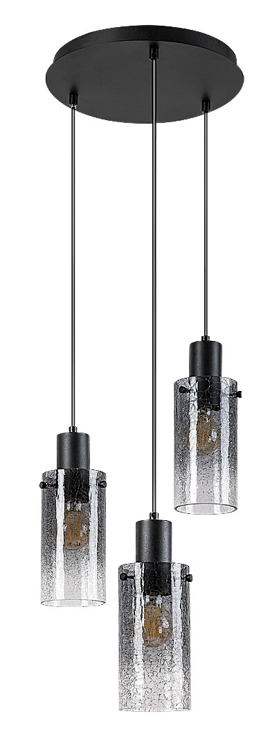Lustra Rabalux Fumea E27 E27 3x MAX 60W   metal black stil vintage 230V, 50Hz IP20 72038 [1]