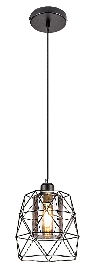 ILUMINAT - Pendul Rabalux Emrys E27 E27 1x MAX 40W   metal mat black stil industrial 230V, 50Hz IP20 72111