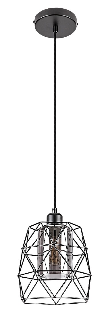 Pendul Rabalux Emrys E27 E27 1x MAX 40W   metal mat black stil industrial 230V, 50Hz IP20 72111 [1]
