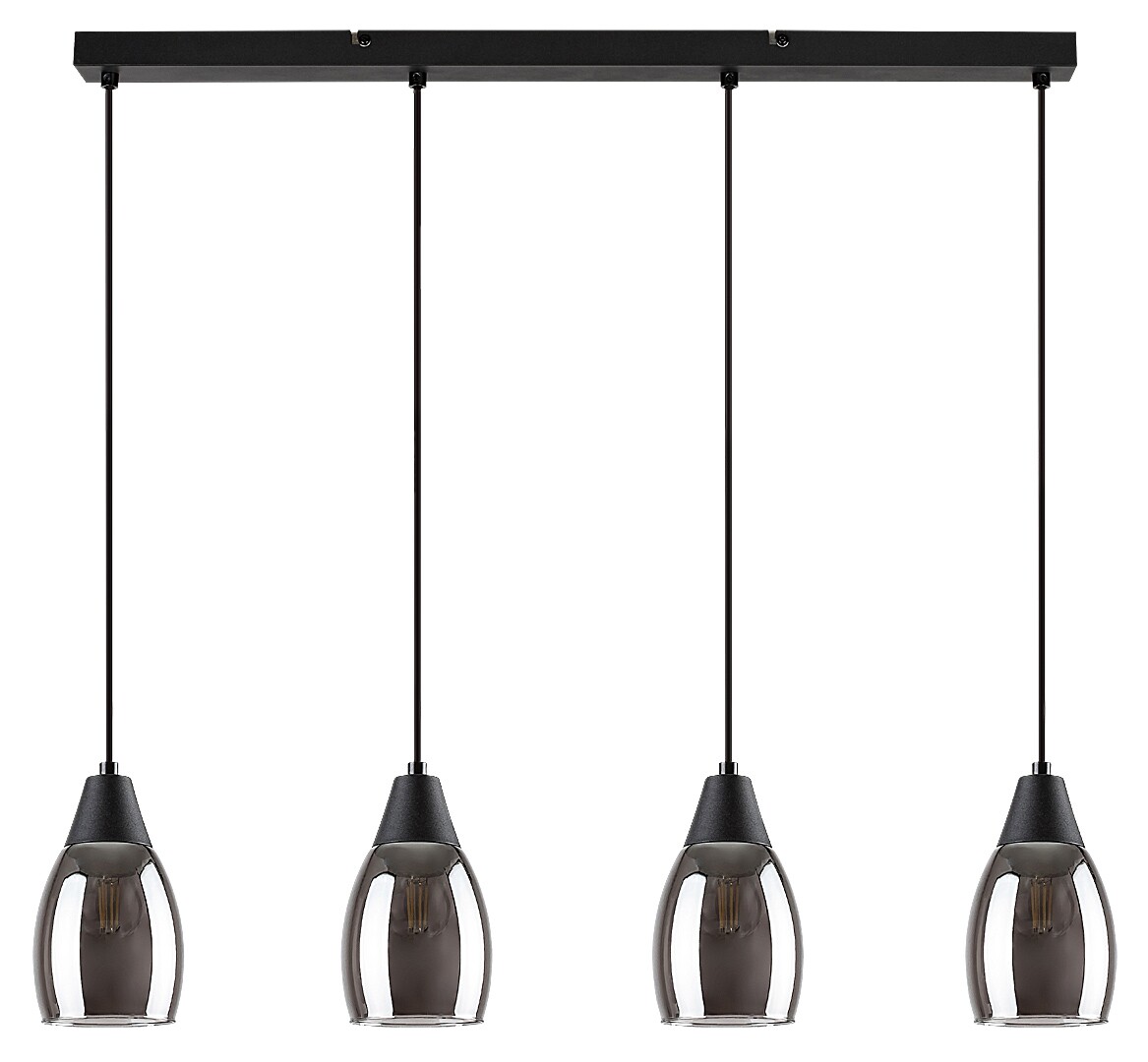Lustra Rabalux Ilmari E27 E27 4x MAX 15W   metal black stil modern 230V, 50Hz IP20 72184 [1]