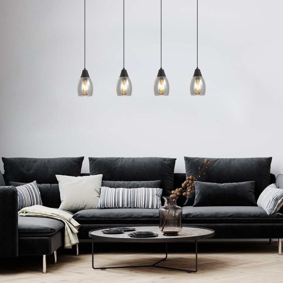 Lustra Rabalux Ilmari E27 E27 4x MAX 15W   metal black stil modern 230V, 50Hz IP20 72184 [5]