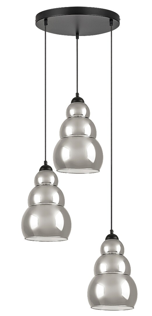 Lustra Rabalux Salvatore E27 E27 3x MAX 40W   metal black stil modern 230V, 50Hz IP20 72213 [1]
