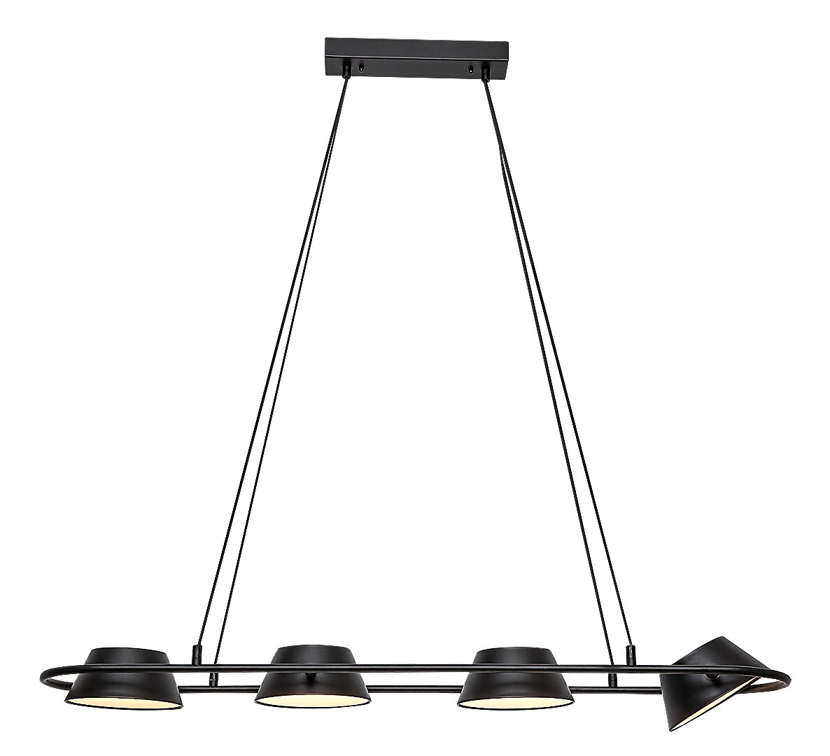 ILUMINAT INTERIOR - Lustra Rabalux Odiss LED 36W 1850lm 3000 metal black stil modern 230V, 50Hz IP20 72218