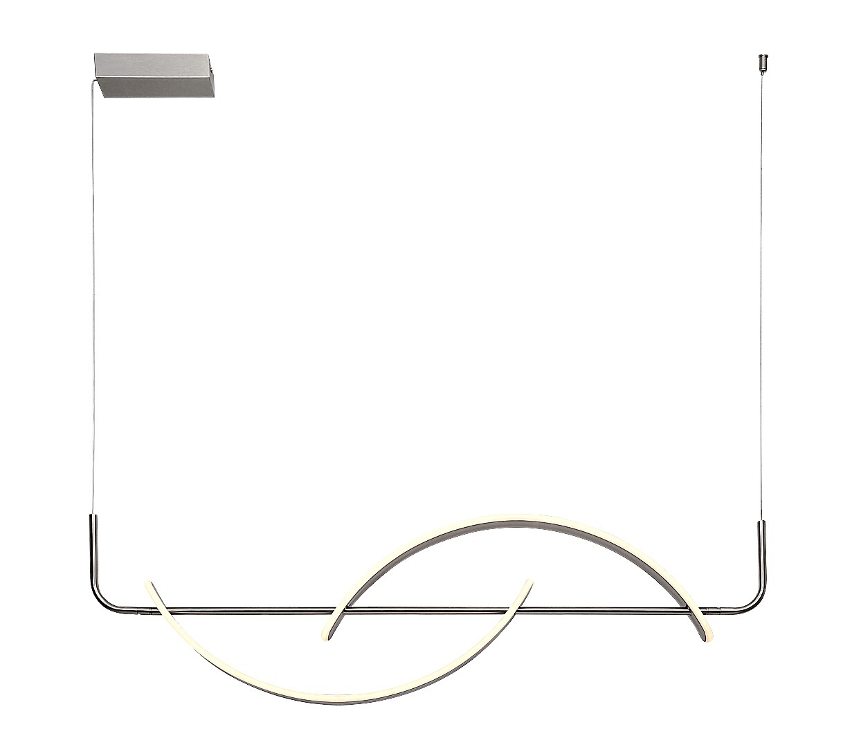 ILUMINAT - Lustra Rabalux Jarnelle LED 35W 2450lm 3000 metal satin chrome stil modern 230V, 50Hz IP20 72233