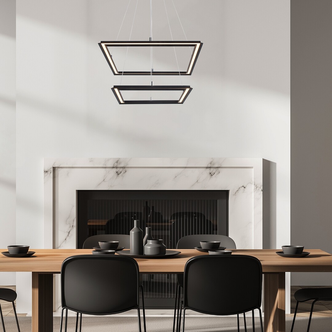 Lustra Rabalux Sidona LED 48W 2450lm 3000 metal black stil modern 230V, 50Hz IP20 72243 [7]