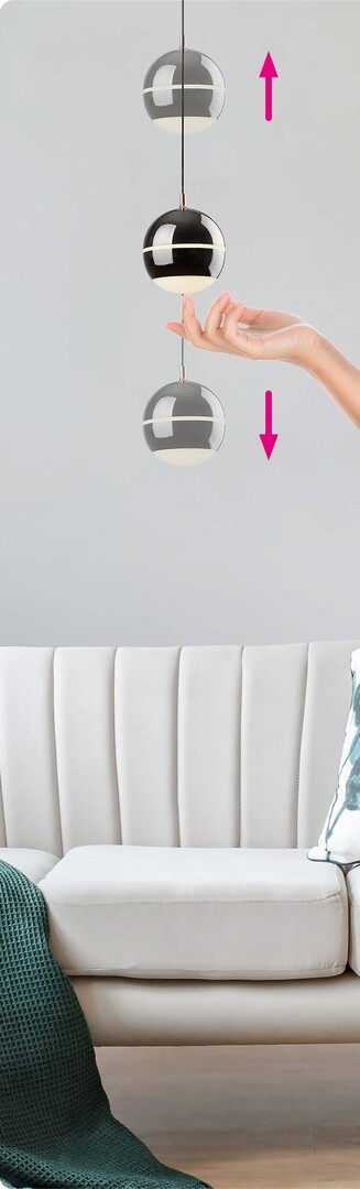 Pendul Rabalux Maelo LED 6W 200lm 4000 metal black stil modern 230V, 50Hz IP20 72246 [7]