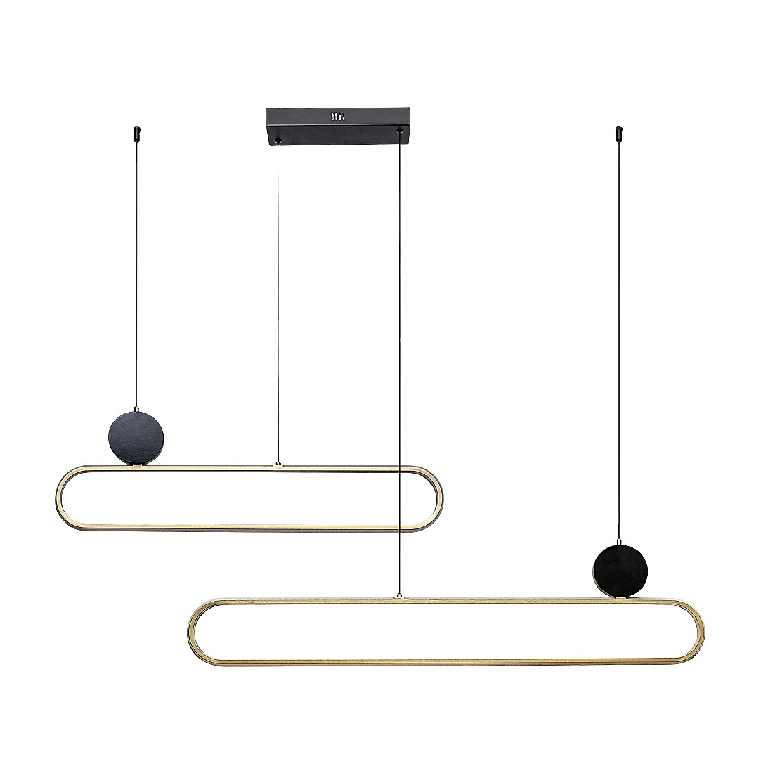 Lustra Rabalux Circado LED 48W 2550lm 3000 metal black gold stil modern 230V, 50Hz IP20 72268 [1]