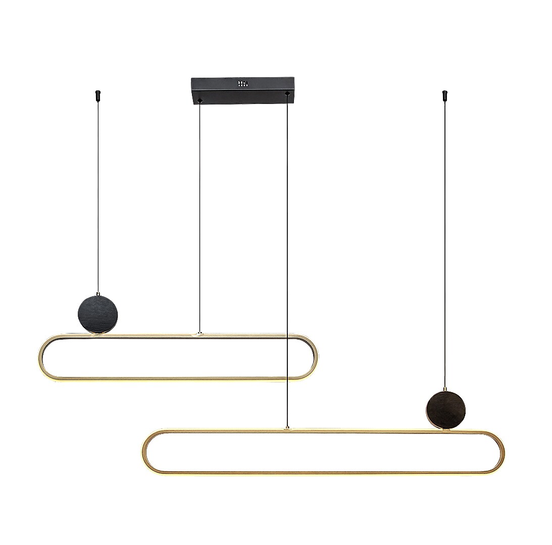 Lustra Rabalux Circado LED 48W 2550lm 3000 metal black gold stil modern 230V, 50Hz IP20 72268 [2]