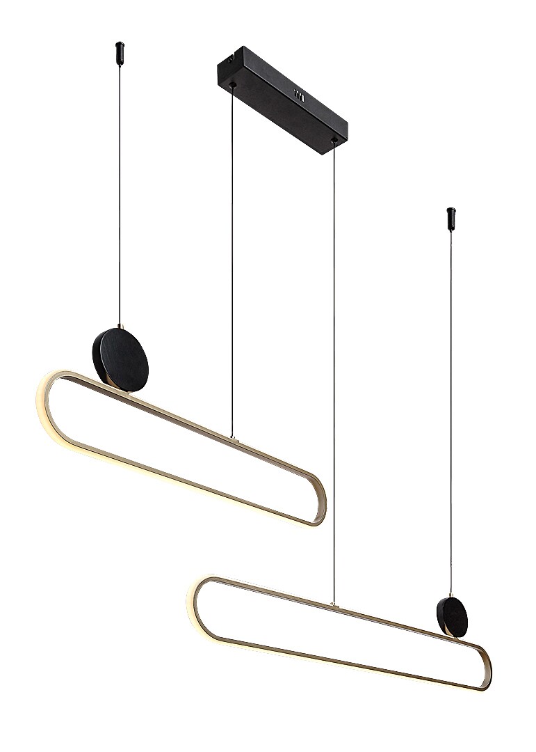 ILUMINAT - Lustra Rabalux Circado LED 48W 2550lm 3000 metal black gold stil modern 230V, 50Hz IP20 72268