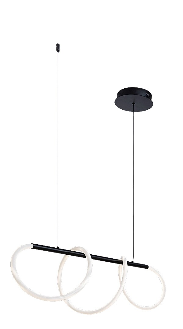 ILUMINAT INTERIOR - Lustra Rabalux Montema LED 40W 3750lm 4000 metal black stil modern 230V, 50Hz IP20 72269
