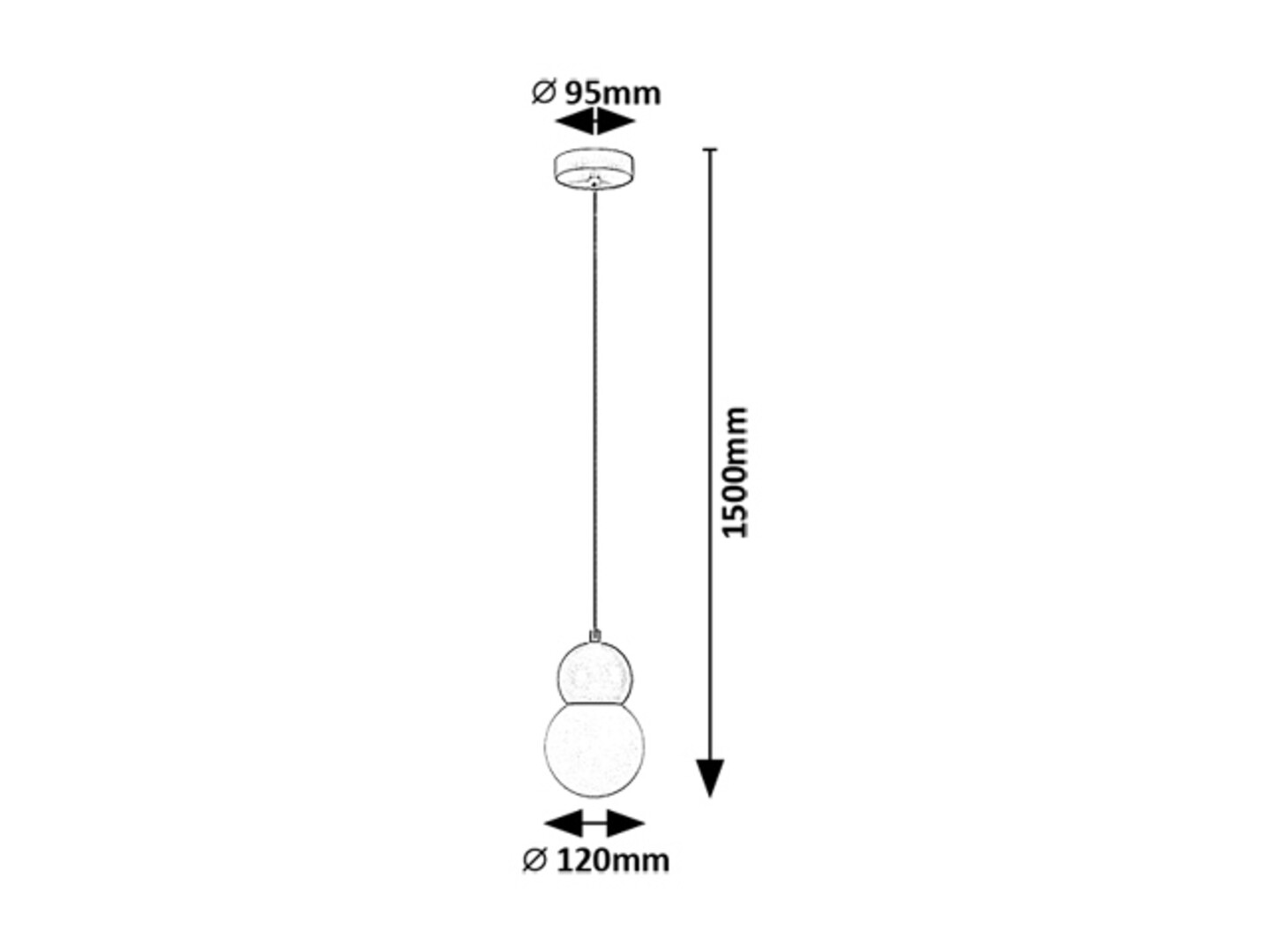 Pendul Rabalux Gellia G9 G9 1x MAX 38W   metal rose stil minimal 230V, 50Hz IP20 72280 [4]