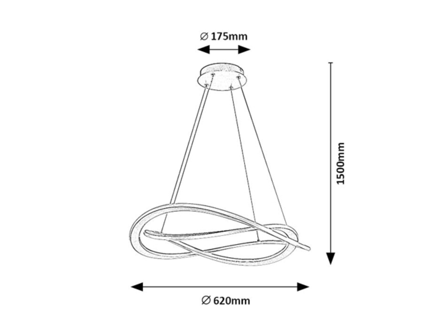 Lustra Rabalux Kallira LED 72W 3800lm 3000 metal gold stil  230V, 50Hz IP20 72282 [6]