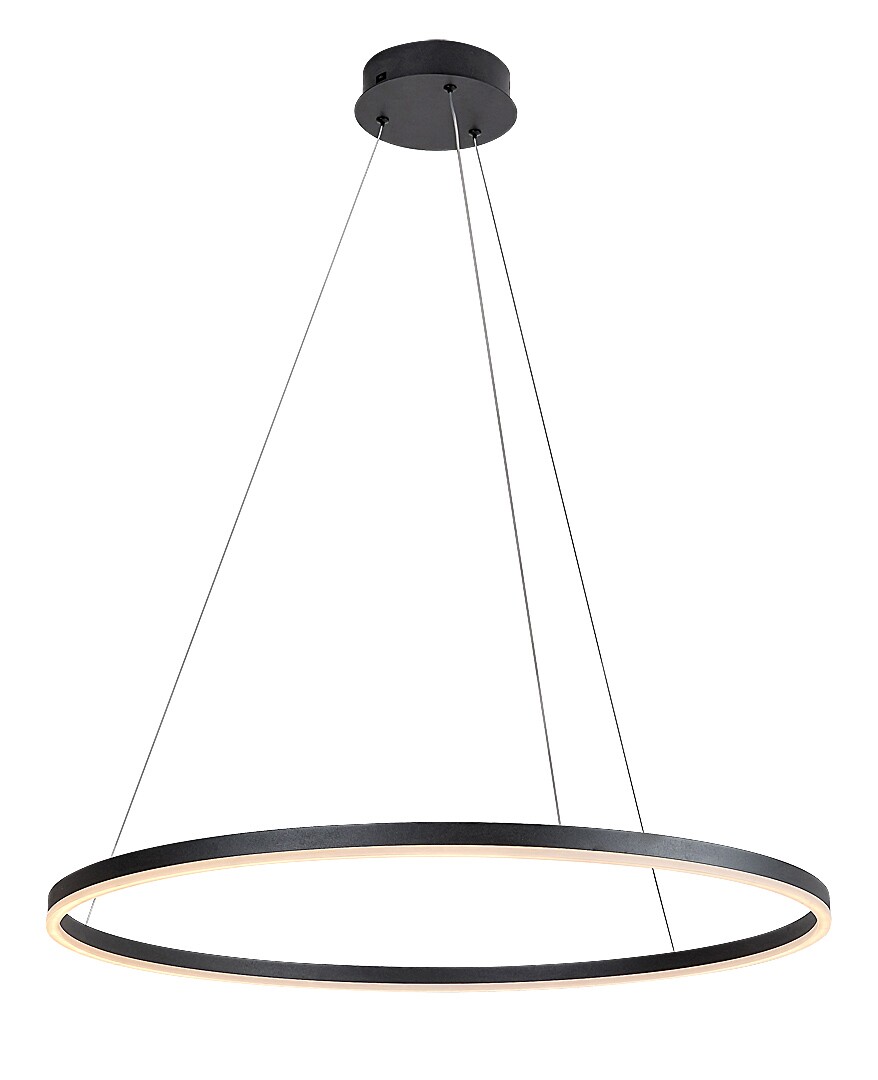 ILUMINAT - Lustra Rabalux Isaure LED 45W 3000lm 3000, 4000, 6500 metal black stil modern 230V, 50Hz IP20 72302